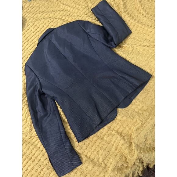 Women’s black metallic blazer, dress jacket Nine West Size 4 Small - Picture 5 of 14